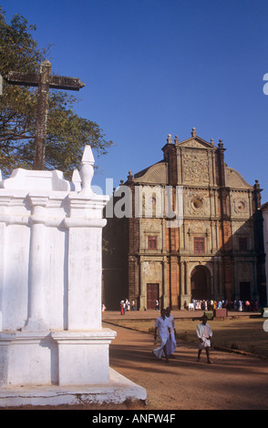 Basilica von Bom Jesus Alt Goa Indien Stockfoto