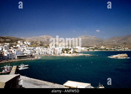 Pigadia Stadt griechischen Dodekanes Insel Karpathos Griechenland Stockfoto
