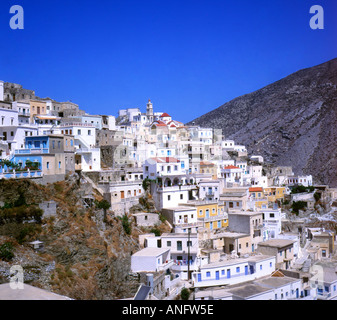Olympos Olymbos Mountain Village griechischen Dodekanes Insel Karpathos Griechenland EU Europäische Union Europa Stockfoto