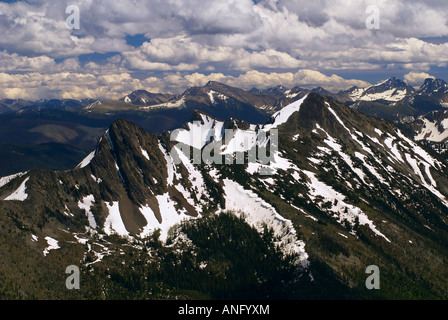 Ansicht der Cascade Mountains vom Mt frostig in Manning Provincial Park, Britisch-Kolumbien, Kanada. Stockfoto