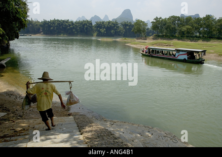 China-Guangxi-Fuli-Dorf in der Nähe von Yangshuo Stockfoto