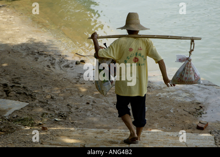 China-Guangxi-Fuli-Dorf in der Nähe von Yangshuo Stockfoto