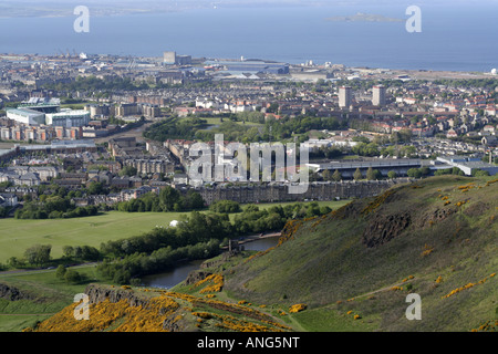 Ansicht von Arthurs Sitz Holyrood park Edinburgh Schottland Stockfoto