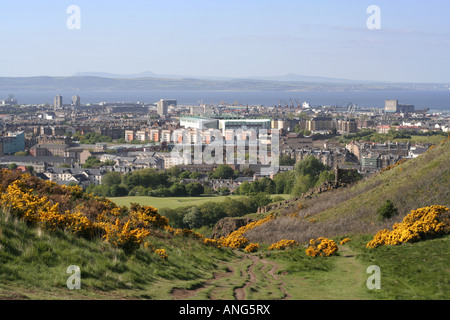 Ansicht von Arthurs Sitz Holyrood park Edinburgh Schottland Stockfoto