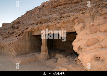 Eingang Saqet III Gräber in Beni Hassan oder Bani Hasan alten ägyptischen Friedhof Seite 21. - 17. Jahrhundert v. Chr. in der Nähe der Stadt Minya Ägypten Stockfoto