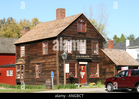 Dorfladen in historischen Deerfield Massachusetts, USA Stockfoto