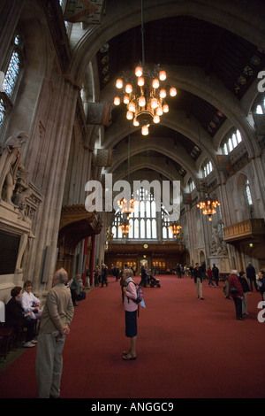 Innenraum der großen Halle, Guildhall Stockfoto