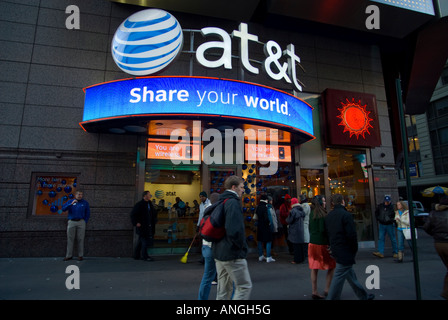 Ein in T Wireless Store am Times Square Stockfoto