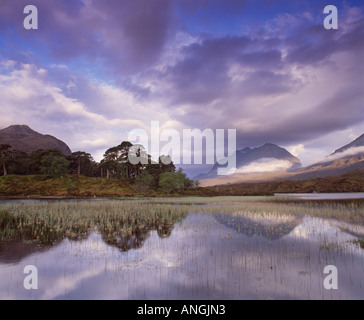 Schottland, Highland, Torridon, Gipfelns und Loch Clair Stockfoto