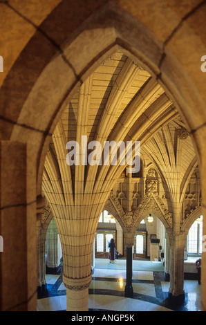 Haupteingang der Parlamentsgebäude, Ottawa, Ontario, Kanada. Stockfoto