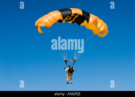 US-Armee goldener Ritter Fallschirmspringer Stockfoto