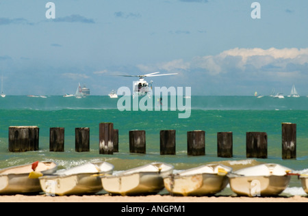 Lake Michigan Dive Rettung aus Hubschrauber Stockfoto