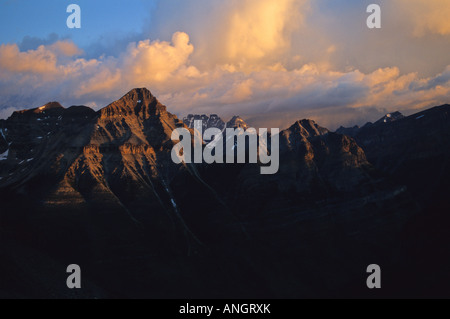 Sonnenaufgang in der Rocky Montains im Kootney Nationalpark, Alberta, Kanada. Stockfoto