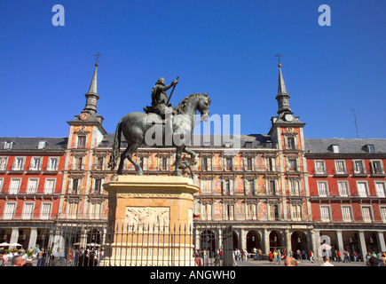 Plaza Mayor, Madrid, Spanien Stockfoto