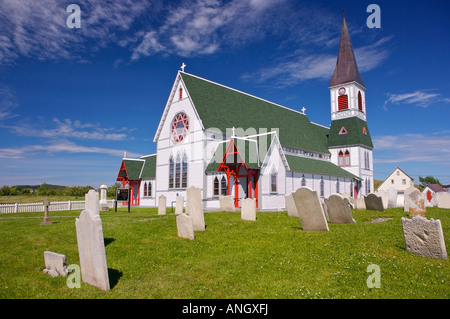 Außen die St. Pauls anglikanische Kirche in der Stadt der Dreifaltigkeit, Bonavista Halbinsel, Trinity Bay, Discovery Trail, Newfoundlan Stockfoto