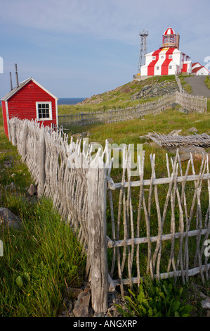 Cape Bonavista Lighthouse, gebaut im Jahre 1843 und offiziell als eröffnet eine National Historic Site am 9. August 1978, Bonavista Peninsul Stockfoto