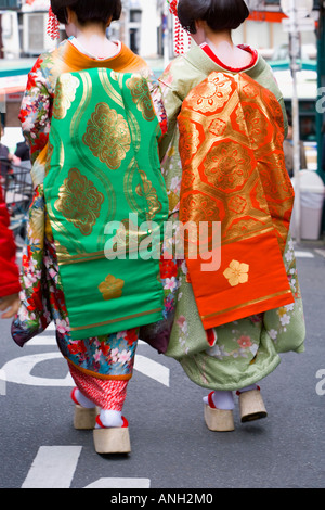 Maiko (Lehrling Geisha), Gion Bezirk, Kyoto, Japan Stockfoto