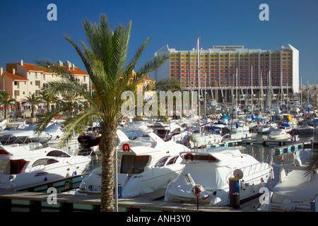 Marina de Vilamoura in Vilamoura, Algarve, Portugal Stockfoto