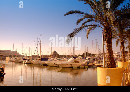 Marina de Vilamoura in Vilamoura, Algarve, Portugal Stockfoto