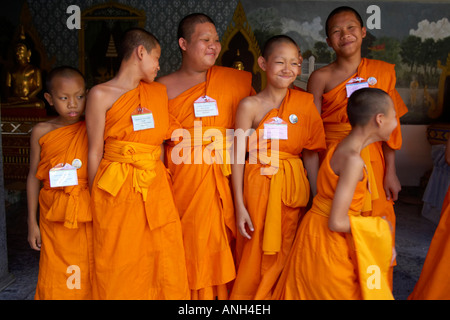 Novizen, Wat Prathat Doi Suthep, Chiang Mai, Thailand Stockfoto