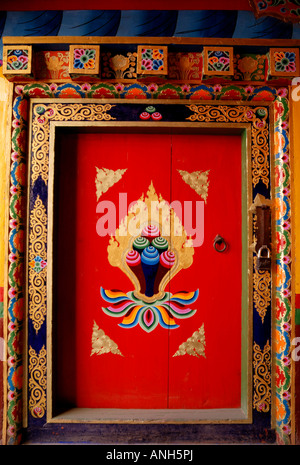 traditionelle tibetische Haus und Daofu tibetischen Haus ist sehr berühmt für Haus Gemälde in Sichuan, Stockfoto