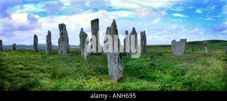 Callanish Stornoway Megalithen äußeren Hebriden Lewiss Scotland UK Europa Stockfoto