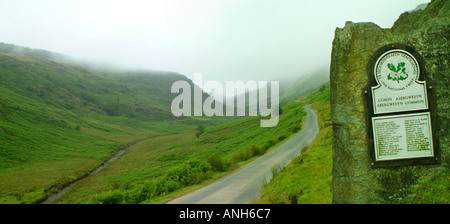 Abergwesyn gemeinsame Powys Fluss Irfon Cymru Wales Großbritannien GB Europa Stockfoto