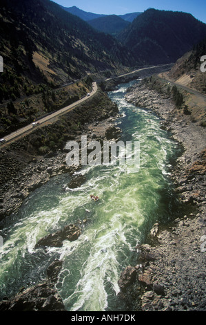 Luftbild des Thompson River, British Columbia, Canada. Stockfoto