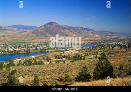 Übersicht über Kamloops, Britisch-Kolumbien, Kanada. Stockfoto