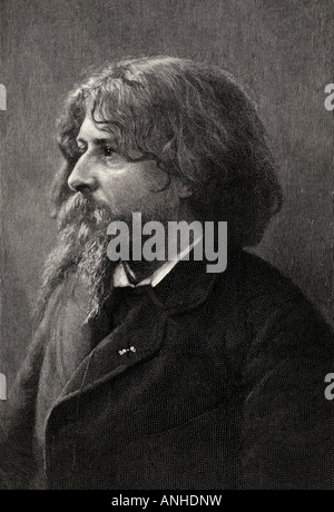 Alphonse Daudet, 1840 - 1897. Französischer Schriftsteller. Aus dem Buch The Century Illustrated Monthly Magazine, Mai bis Oktober 1883. Stockfoto