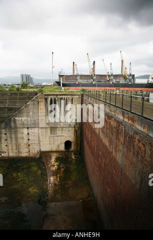 Belfast-Docks am Hafen auf der Lagan East Belfast Co Armagh Nordirland UK Stockfoto