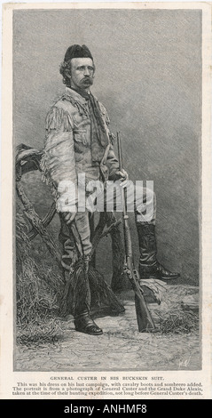 Custer 1839 1876 Stockfoto