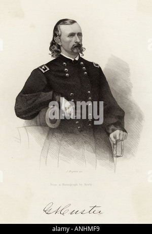 Custer 1839 1876 Stockfoto