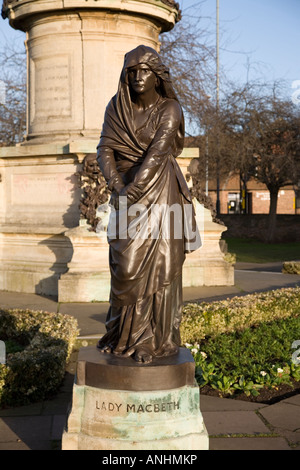 Lady Macbeth Statue Stratford Stockfoto