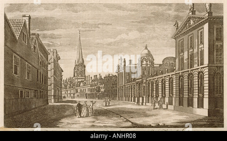 Oxford High Street 1779 Stockfoto