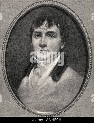 Robert Burns, 1759 - 1796. Schottischer Dichter und Texter. Aus dem Buch The Century Illustrated Monthly Magazine Mai bis Oktober 1883. Stockfoto