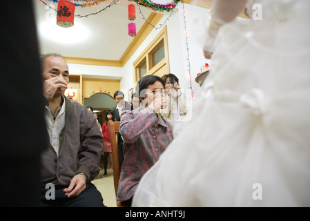 Chinesische Hochzeit-Tee-Zeremonie Stockfoto