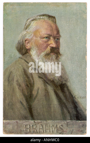 Brahms, 1833 1897 Stockfoto