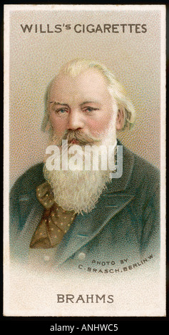 Brahms, 1833 1897 Stockfoto