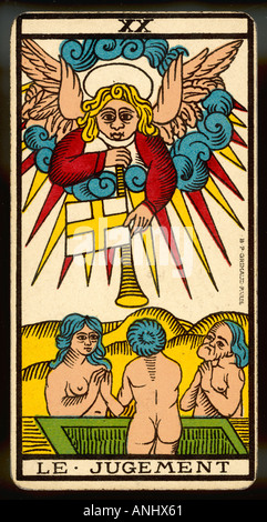 Tarot-Karte-Urteil Stockfoto
