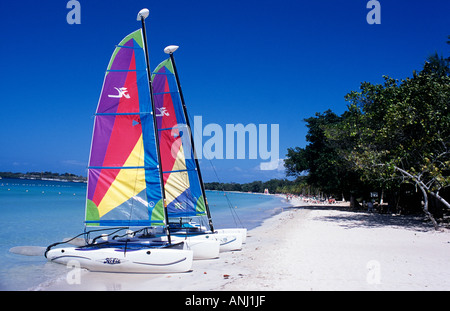 Fabelhafte Strand von Negril in Jamaika Karibik Stockfoto