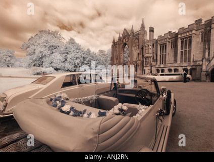 Hochzeit Limousinen 02, Newstead Abbey Stockfoto