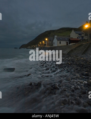 Nacht Schuss von Crovie, Nord-Ost-Schottland Stockfoto