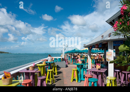 Sunset Pier, historische Altstadt, Key West, Florida, USA Stockfoto