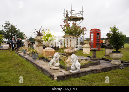 Hertfordshire Knebworth Haus Salve architektonische Reclamation Messeexponate Stockfoto