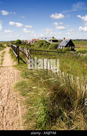 UK Suffolk Southwold Pfad entlang Dünen neben Ferry Road Stockfoto