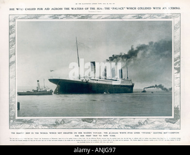 Titanic In Southampton Stockfoto