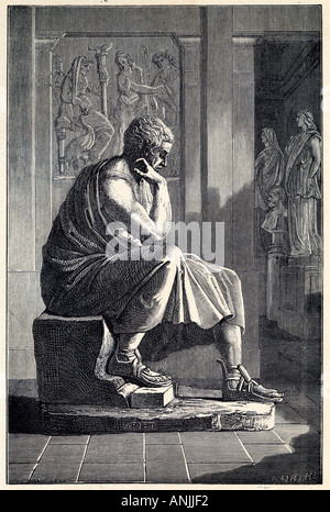 Aristoteles 384 322 v. Chr. Stockfoto