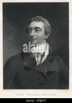 Bentinck 1774 1839 Stockfoto