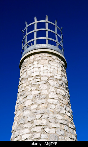 Leuchtturm in der Nähe von Crich stehen Krieg Memorial Derbyshire England UK mit blauem Himmel Stockfoto